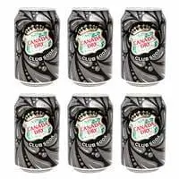 Canada Dry Club Soda Can 300ml x Pack of 6