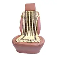 Generic Universal Seat Cushion Wooden Pearl With Net Type For Car 1Pcs