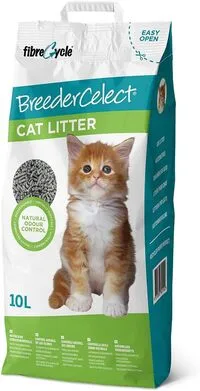 فضلات القطط من الورق المعاد تدويره بنسبة 99% من شركة Breeder Celect سعة 10 لتر
