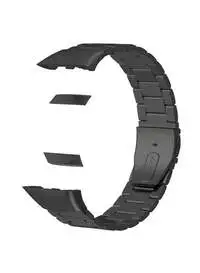 Fitme Replacement Metal Strap For Huawei Band 6, Black