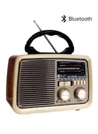 Dlc Bluetooth Portable Radio 32216B Brown/Gold/Black