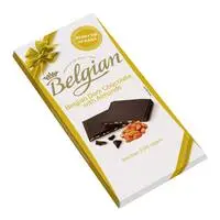 شوكولاتة بلجيكية داكنة ولوز 100 جرام (خالية من السكر)