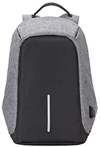 Generic Anti Theft Back Pack With USB Charging Port Grey