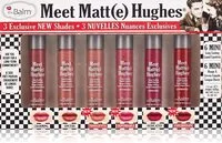 The Balm Meet Matte Hughes Mini Kit #14, Holiday Set Of 6 Mini Long-Lasting Liquid Lipsticks