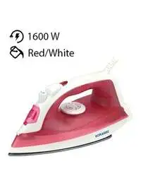 Sonashi Electric Steam Iron 1600W, SI-5077TR, Red/White
