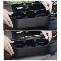 Car Seat Side Pocket / Gap Slit Pocket Storage Organizer Black