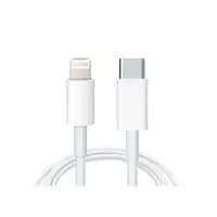 Apple USB-C To Lightning Charge And Sync Cable, 1 Meter, White