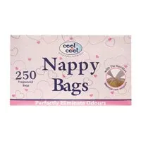 Cool & Cool Fragranced Nappy Bags Pink 250 Wipes