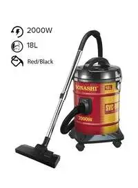 Sonashi 18L Drum Vacuum Cleaner 2000W, SVC-9007DN, Red/Black