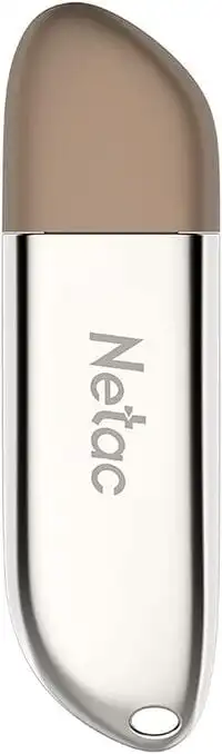 Netac Pen USB Drive U352 USB2.0 64GB, Gold/White