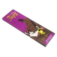 Tops - Milk Chocolate Bar With Hazelnuts And Raisins 140g