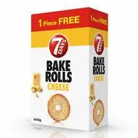 7Days Bake Rolls Cheese 36g x5+1Free