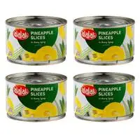 Alalali Pineapple Slices In Heavy Syrup 234g x Pack of 4