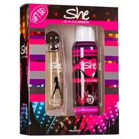 She Gift Set Is A Clubber Perfume EDT 50ml + Deodorant 150ml For Women