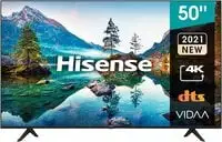 تلفزيون هايسنس الذكي، 50 بوصة، 4K UHD، HDR 10/HLG، 50A6G، واي فاي 2.4 جيجا هرتز، بلوتوث 5.0، موديل 2021