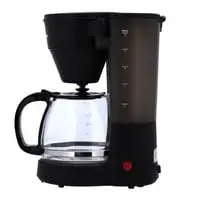 ماكينة قهوة بفلتر 1.25 لتر من كريبتون - ماكينة صنع القهوة بقدرة 600 وات للقهوة الفورية والإسبريسو والماكياتو والمزيد، وظيفة مضادة للتنقيط، ميزة إيقاف التشغيل التلقائي مع خزان مياه شفاف