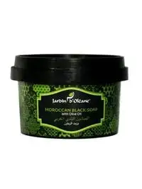 Jardin Oleane Moroccan Black Soap With Olive Oil Essential 250 gm