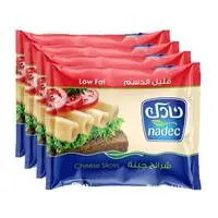 Nadec Cheese Slices Low Fat 200g X4
