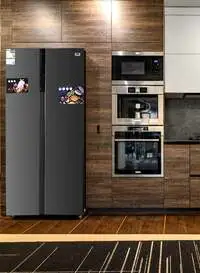 Haam Side By Side Refrigerator, 15.4 Feet, HM810SSD-O23INV (Installation Not Included)