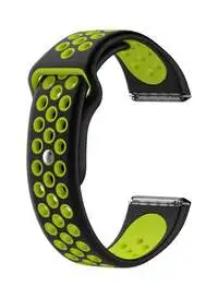 Fitme Replacement Band For Fitbit Versa/Versa Light/Versa 2 Smartwatch, Black/Green