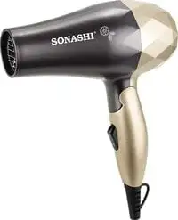 Sonashi Portable Mini Foldable Travel Hair Dryer, 1200W, (Gold-Black) SHD-5008