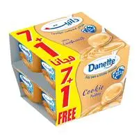 Danette Cookie Pudding 75g × 7 + 1 Free