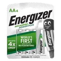 Energizer AA recharge batteries 4 pieces
