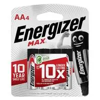 Energizer max alkaline battery AA × 4 pieces
