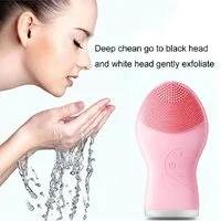 Ultrasonic Facial Cleaner, Pink