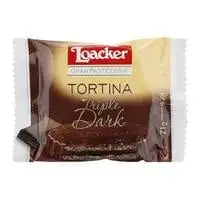 Loacker Biscuit Tortina Triple Dark Chocolate 21g
