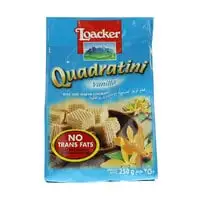 Loacker Quadratini Vanilla Bite Size Wafer Cookies 250g