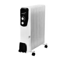 Olsenmark Oil Filled Radiator, 13 Fins Heating Radiator, Omrh1843, Adjustable Thermostat, Overheat Protection, Thermal Cut-Off, Tip-Over Switch, Portable Radiator With Handle & Wheels