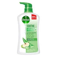 Dettol Soothe Showergel & Bodywash, Aloe Vera & Apple Fragrance for Effective Germ Protection & Personal Hygiene, 500ml