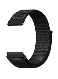Fitme Nylon Loop Replacement Band For 20mm Watches, Black