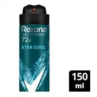 REXONA MEN  Antiperspirant Deodorant Spray, 72 Hour Sweat & Odor Protection*, Xtra Cool, With Motionsense Technology, 150ml