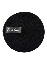 Cecilia 3-Pads Grapefruit Reusable Makeup Remover Black