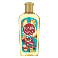 Sunsilk Thick And Long Castor And Argan Hair Oil Yellow 250ml