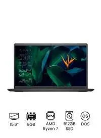 Dell Vostro 3515 Laptop With 15.6-Inch FHD Display, AMD Ryzen7 3700U Processor, 8GB RAM, 512GB SSD, DOS (Without Windows), AMD Radeon RX Vega 10 Graphics Card, English/Arabic, Carbon Black