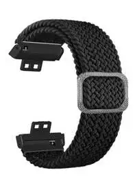 Fitme Braided Nylon Band For Huawei Watch Fit, Black