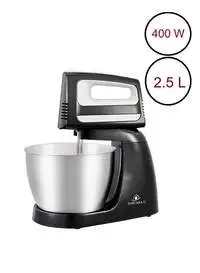 Toscana U 2-In-1 Electric Mixer And Whisk, 400 Watts, 2.5 Liters, Black/Silver