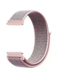 Fitme Nylon Loop Replacement Band For 22mm Watches, Pink