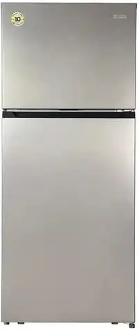 General Supreme 2-Door Refrigerator With Top Freezer, 17.5Ft, 119L, No Frost, Stainless Steel (Installation Not Included)