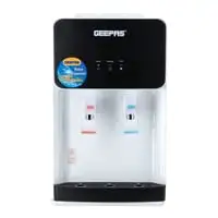 Geepas GWD8356 Water Dispenser - Hot & Cold Water Dispenser - Stainless Steel Tank, Compressor Cooling System, Child Lock - 2 Tap - 1L Hot And 2.8L Cold Water Capacity