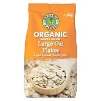 Organic Larder Whole Grain Oat Flakes Large 500g