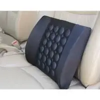 Generic 1Pcs Car Massage Waist Cushion Support Pad Back Cushion Electric Massage Seat Back - Black
