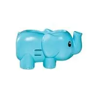 واقي فوهة الفقاعات على شكل فيل من مانشكين مع موزع فقاعات للاستحمام باللون الأزرق