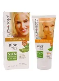 Qiansoto Aloe Vera Natural Sun Protection Cream SPF 60, 100G