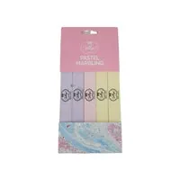 jellys Pastel Marbling 5 Piece Nail File Coarse Multicolors