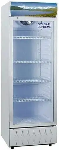 General Supreme Single Door Showcase Refrigerator, 388 Liter Capacity, White (Installation Not Included)