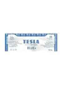 Tesla 10-Piece Dry Batteries, Blue, 10cm